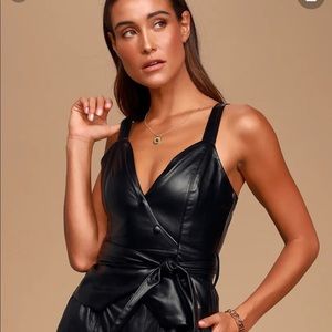 Lulus leather wrapped top; never worn; tags on